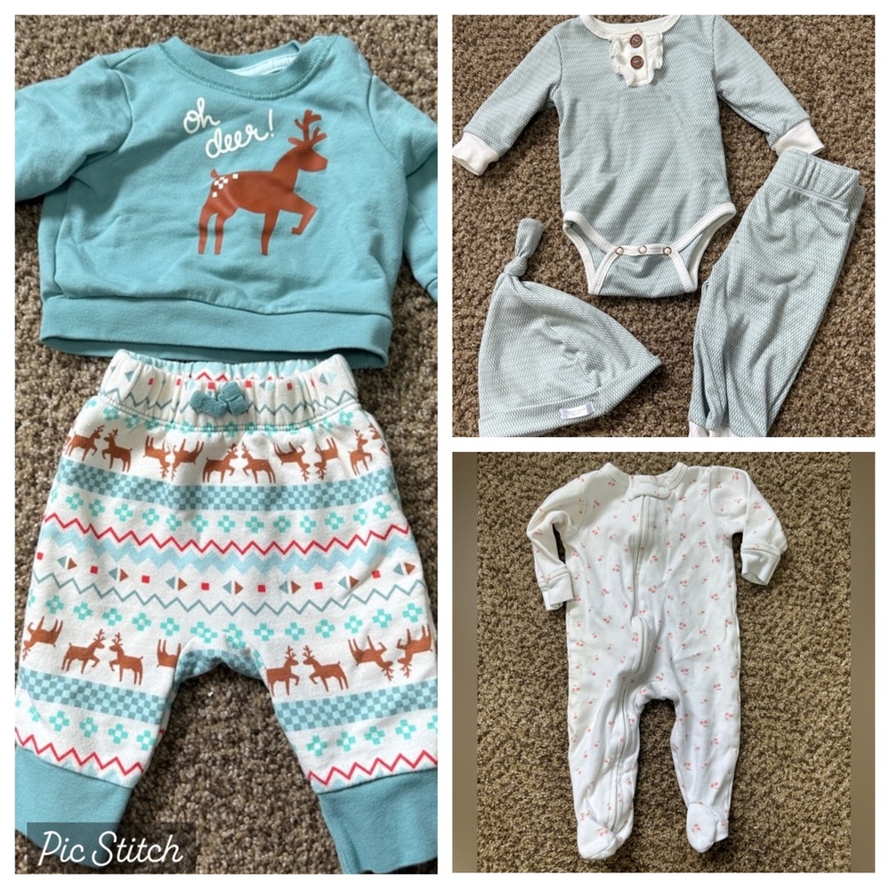 Bundle of 3 outfits 0-3 month